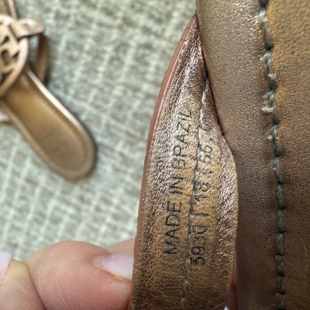Tory Burch Rose Gold Miller Sandals - Picture 6 of 6